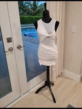 superdown White Twist Cutout Mini Dress Superdown By Revolve Miami Night Out